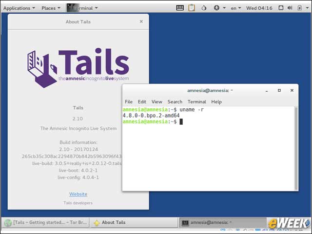 8 - Tails 2.10 Runs the Linux 4.8 Kernel